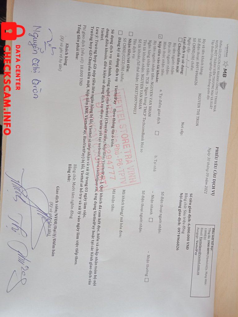 Αποδεικτικά στοιχεία κατά Nguyễn Văn Nhân
