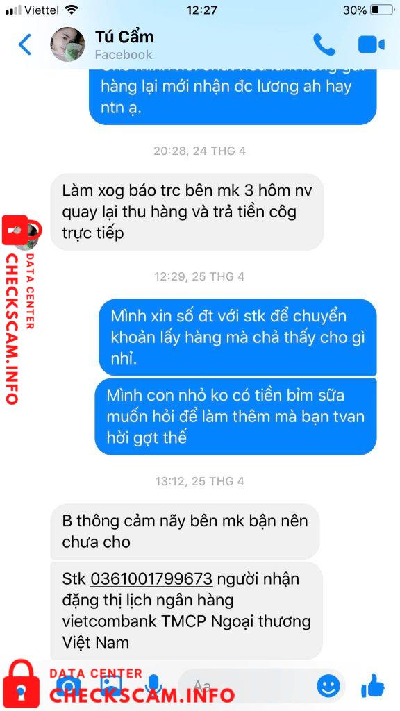 Αποδεικτικά στοιχεία κατά Nguyễn Thị Lịch