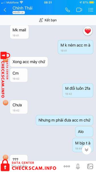 Αποδεικτικά στοιχεία κατά Thái Quốc Chính