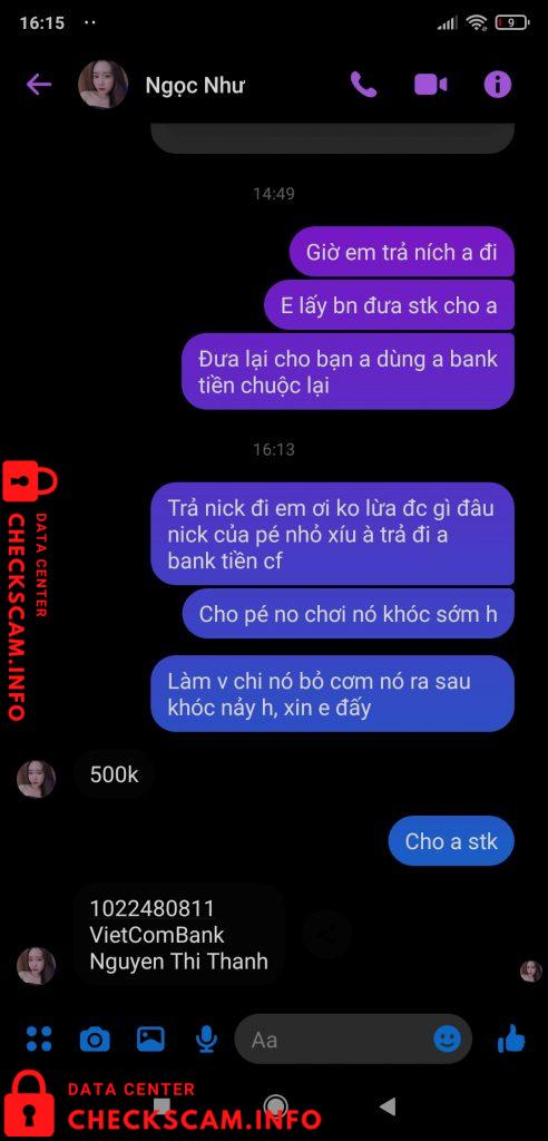 Αποδεικτικά στοιχεία κατά Nguyen Thi Thanh