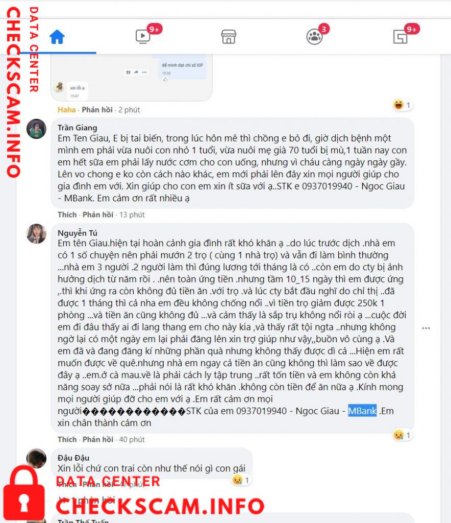 Αποδεικτικά στοιχεία κατά Ngoc Giau