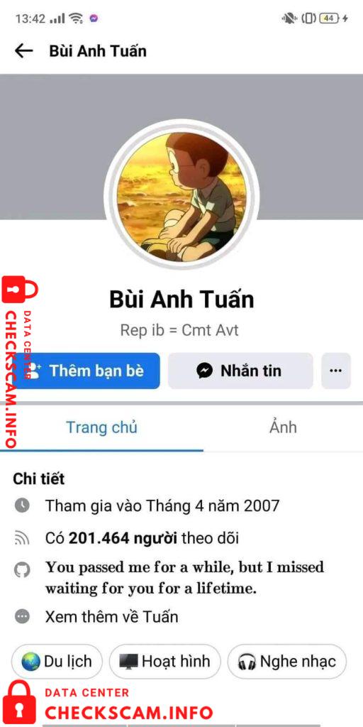 Αποδεικτικά στοιχεία κατά Bùi Anh Tuấn