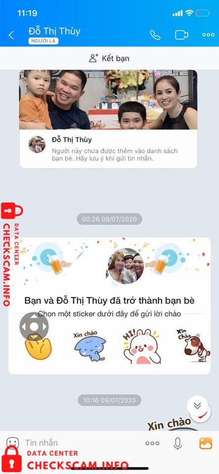Αποδεικτικά στοιχεία κατά Trần Thị Vân Thanh
