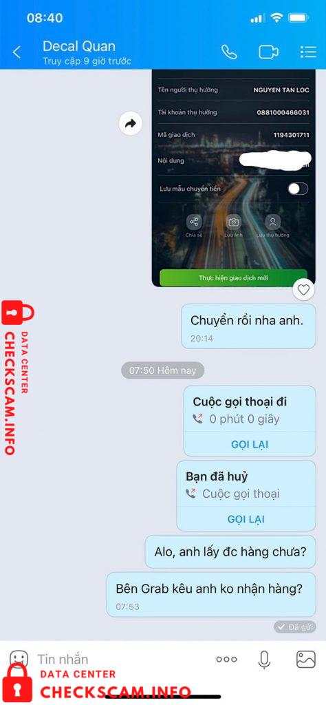 Αποδεικτικά στοιχεία κατά Nguyễn Tấn Lộc