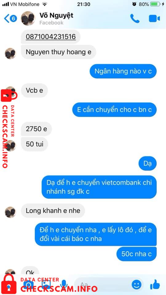Αποδεικτικά στοιχεία κατά Nguyen Thuy Hoang