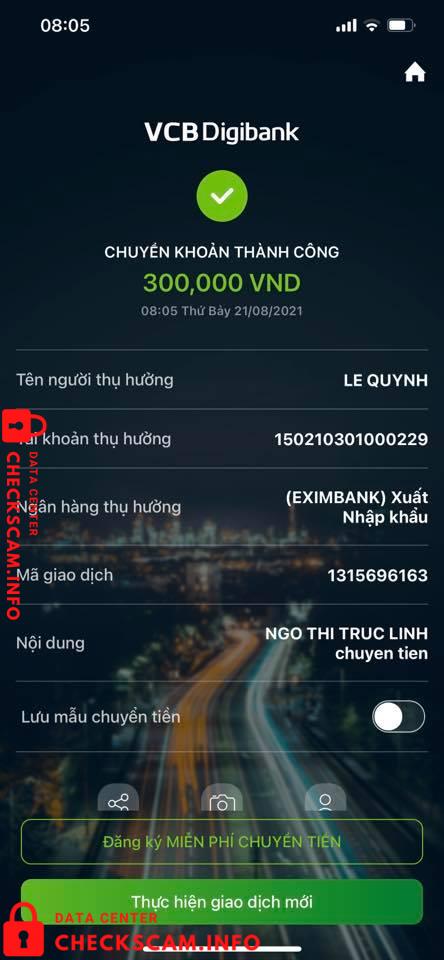 Αποδεικτικά στοιχεία κατά Lê Quỳnh