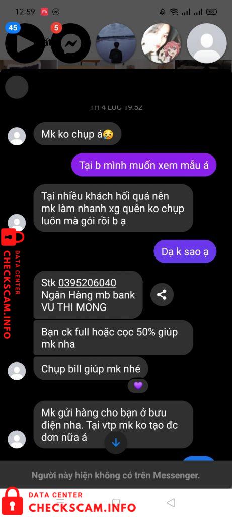 Αποδεικτικά στοιχεία κατά Vu Thi Mong