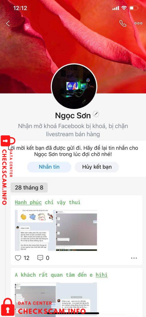 Αποδεικτικά στοιχεία κατά Tran Ngoc Son
