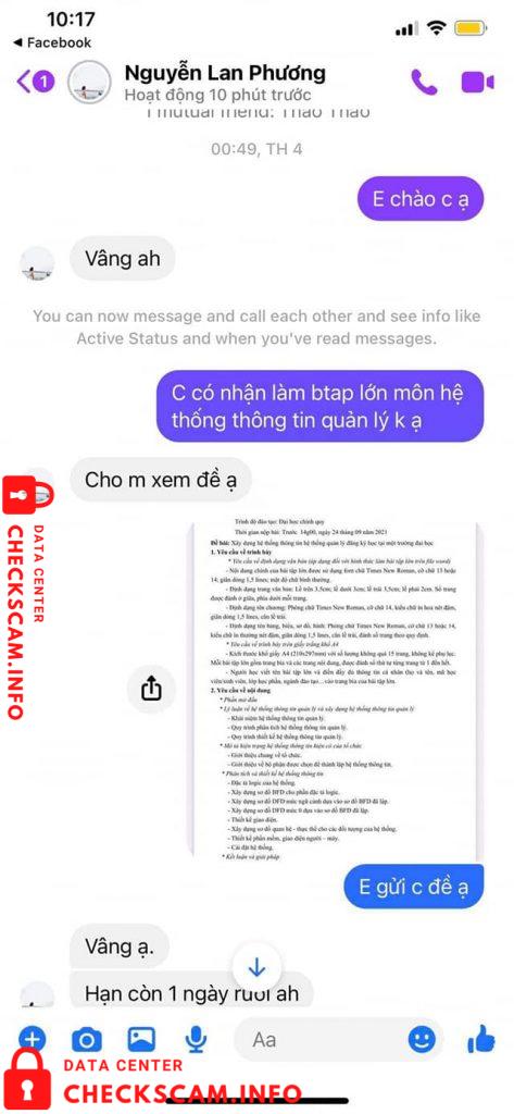 Αποδεικτικά στοιχεία κατά Nguyễn Lan Phương