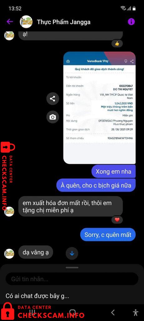 Αποδεικτικά στοιχεία κατά Đỗ Thị Nguyệt