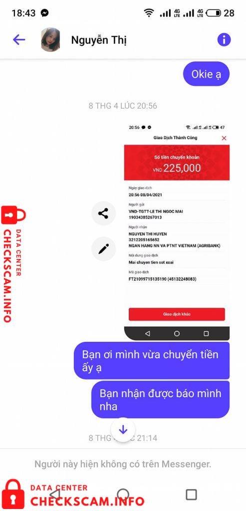 Αποδεικτικά στοιχεία κατά Nguyễn Thị Huyền