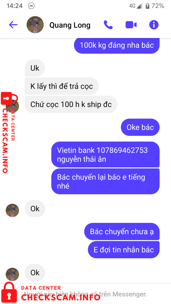Αποδεικτικά στοιχεία κατά Lê Quang Long