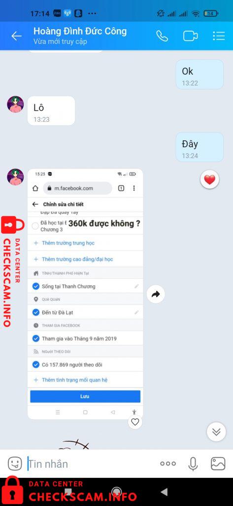 Evidence against Hoang Dinh Duc Cong