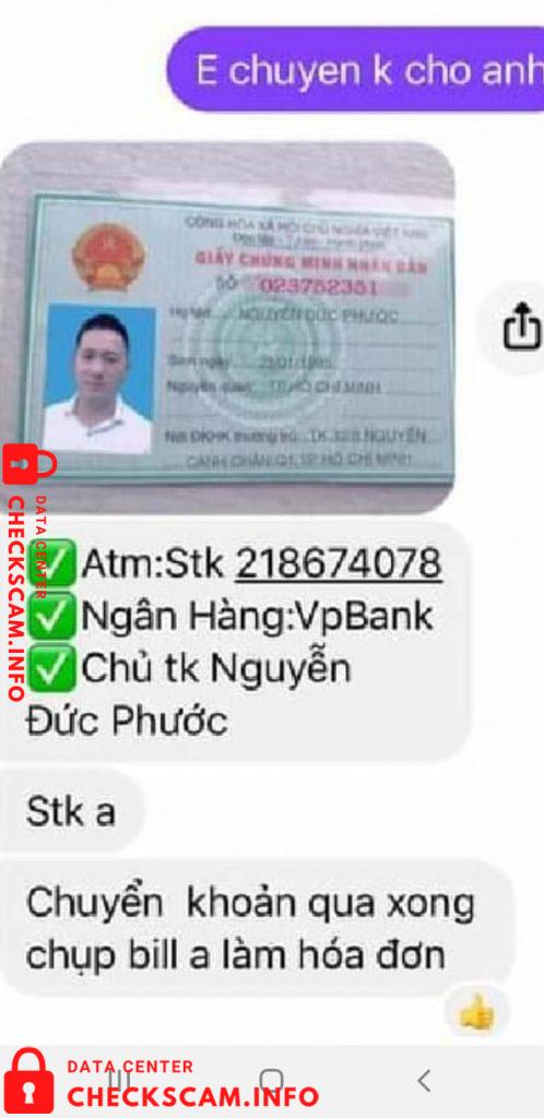 Evidence against Nguyễn Đức Phước