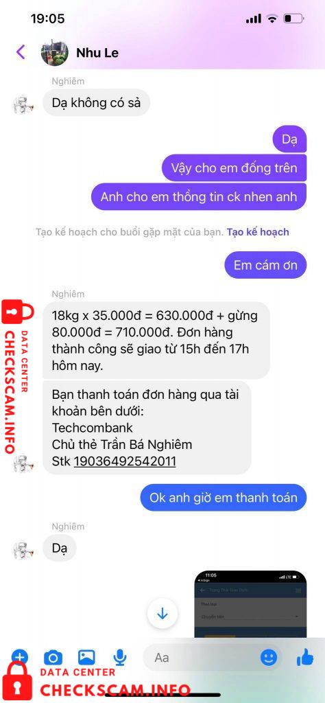 Evidence against Trần Bá Nghiêm