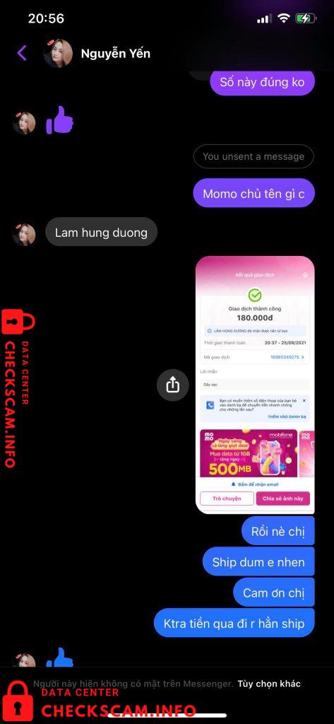 Evidence against Lâm Hùng Dương