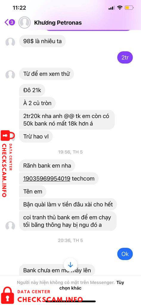 Evidence against Bui Thien Anh Khuong