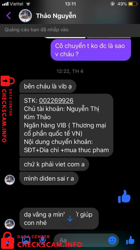 Evidence against Nguyễn Thị Kim Thảo