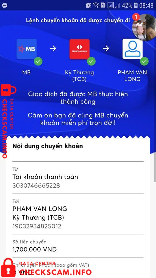 Bukti melawan Pham Van Long