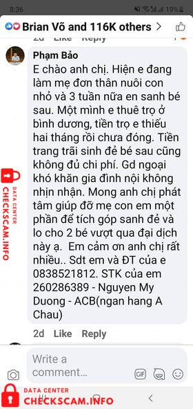Bukti melawan Nguyen My Duong