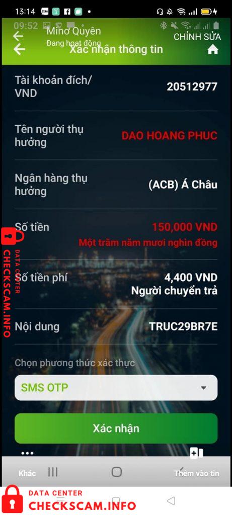 Bukti melawan Đào Hoàng Phúc
