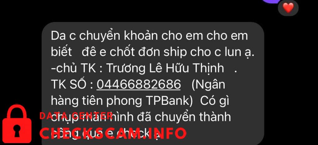 Bukti melawan Trương Lê Hữu Thịnh