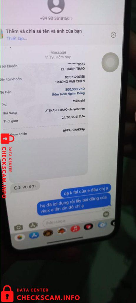 Bukti melawan Trương Văn Chiến
