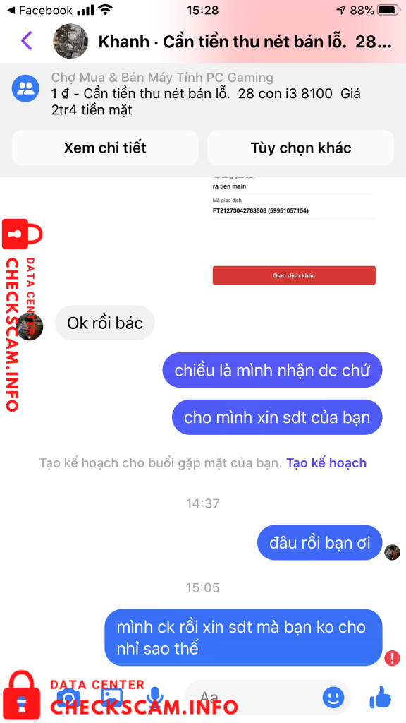 対する証拠 Tran Van Thuc