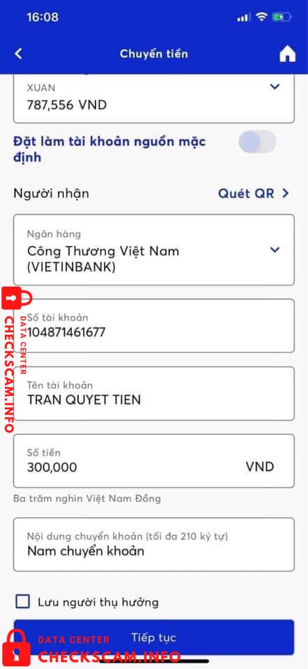 対する証拠 Trần Quyết Tiến