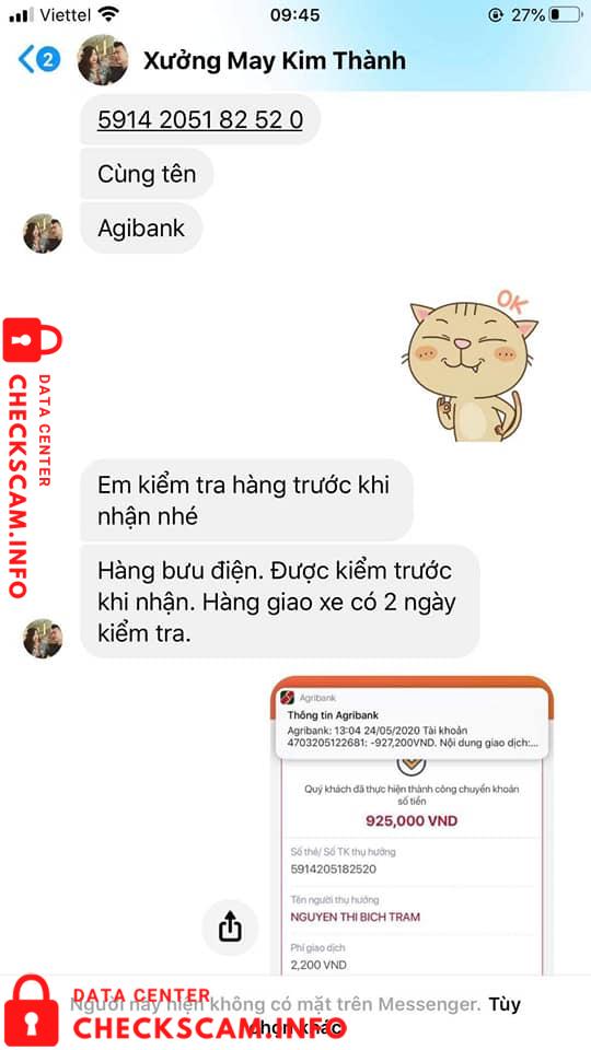 対する証拠 Nguyễn Thị Bích Trâm