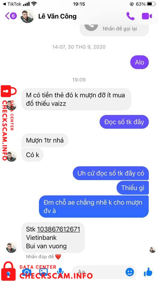 Bukti melawan Bui Van Vuong