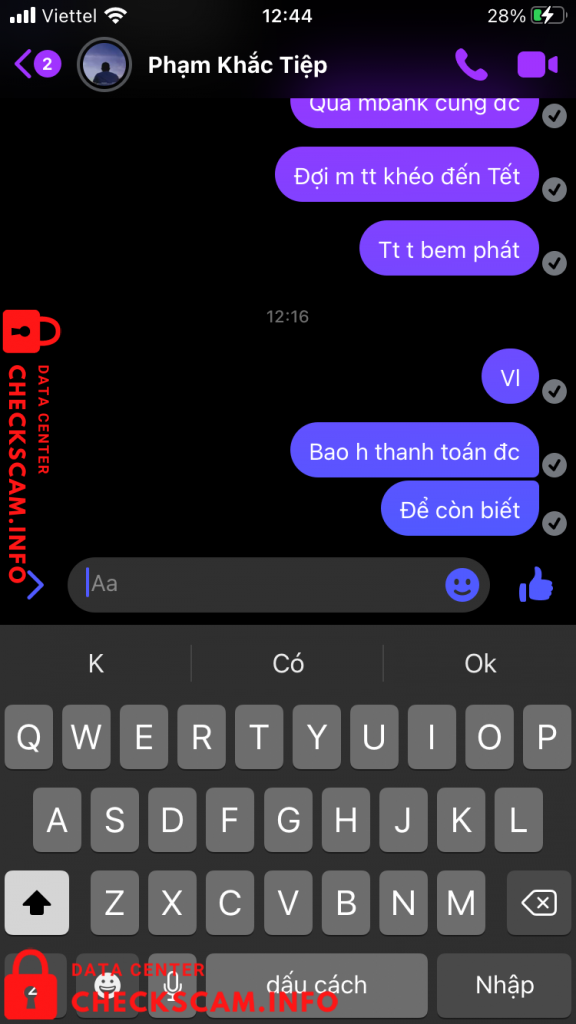 Bukti melawan Phạm Khắc Tiệp