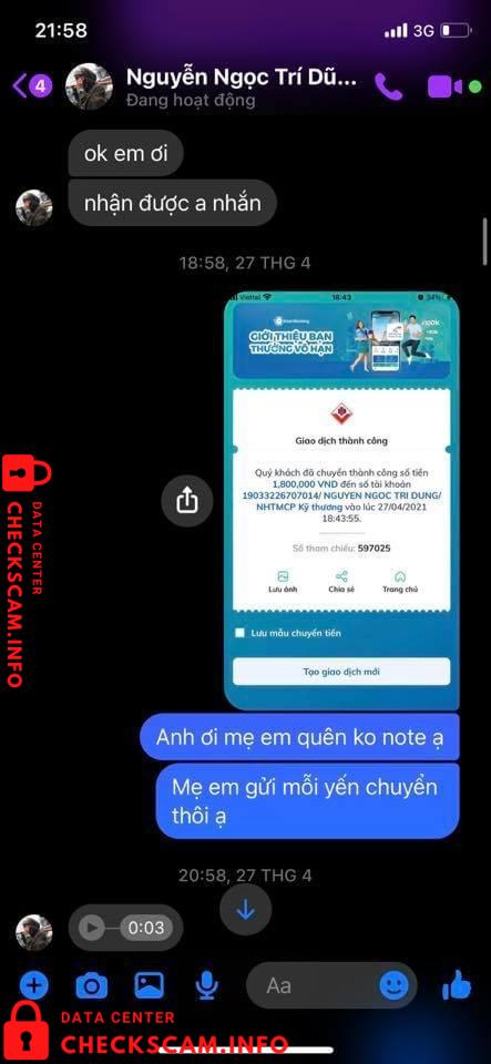 Bukti melawan Nguyễn Ngọc Trí Dũng