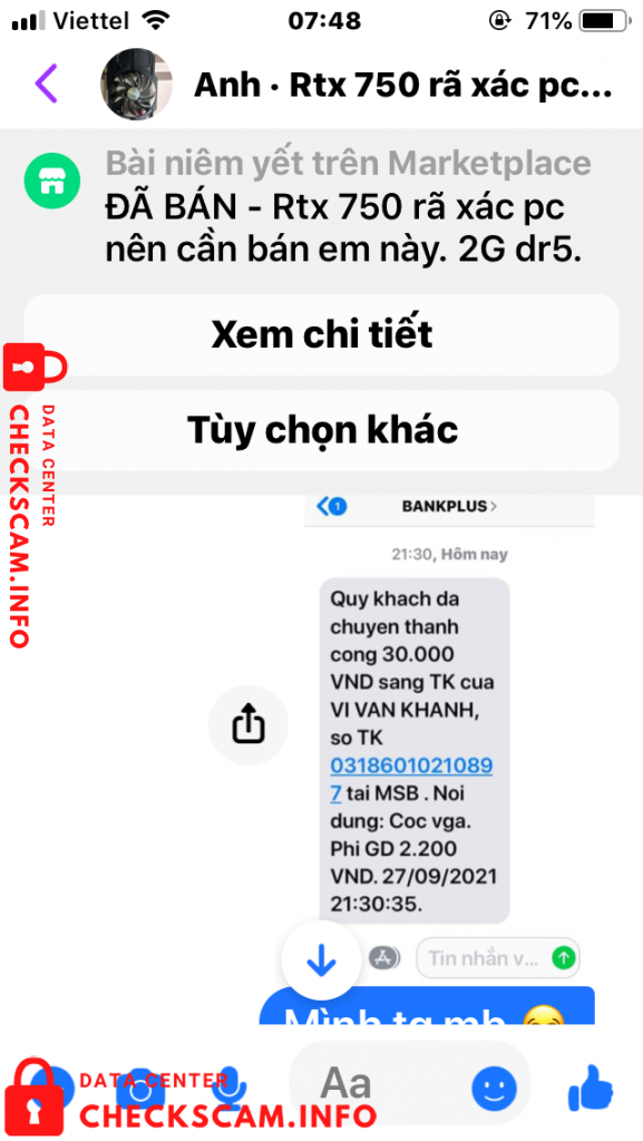 Bukti melawan Vi Van khanh