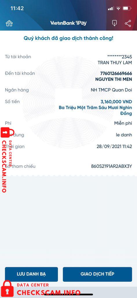 Bukti melawan Nguyen Thi Men