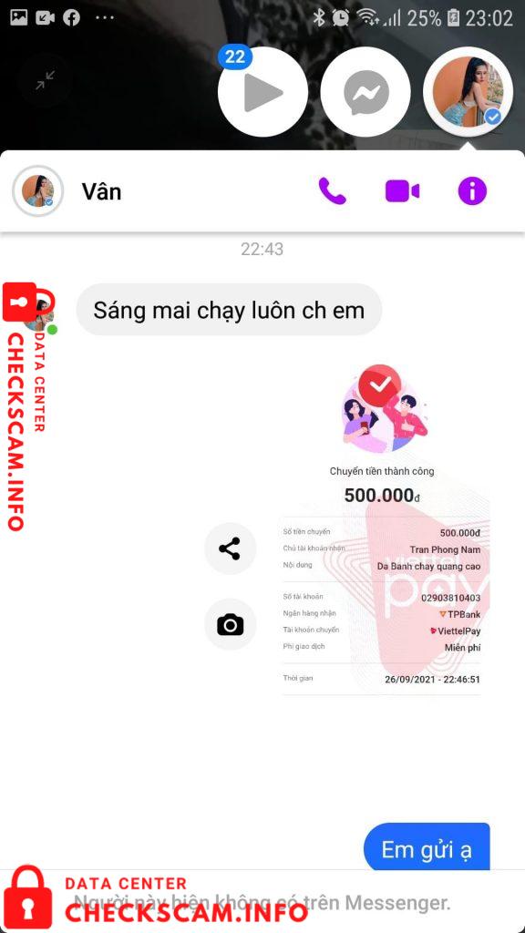 Bukti melawan Trần Phong Nam