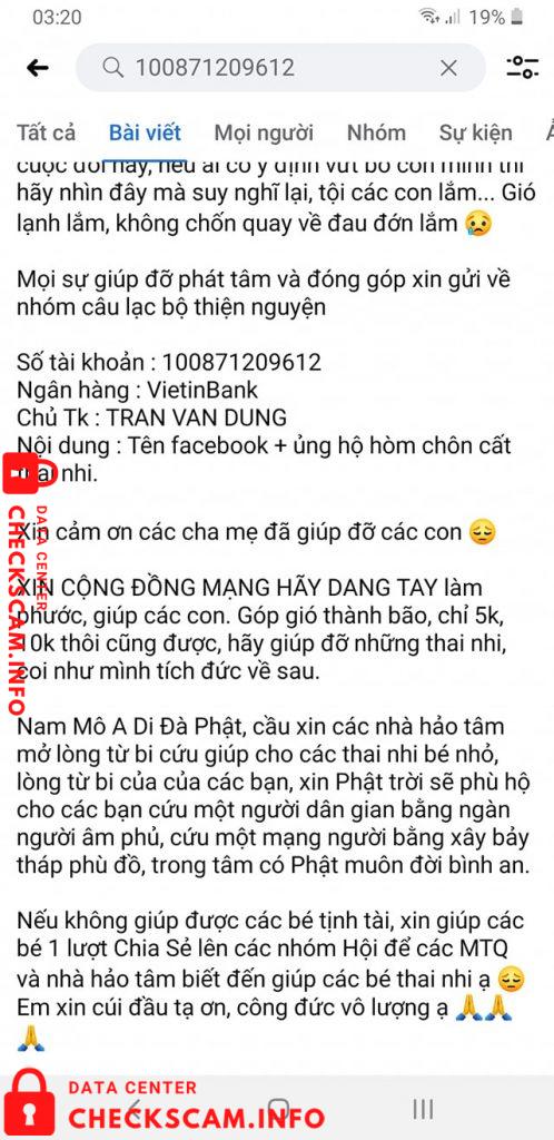 Bukti melawan Tran Van Dung