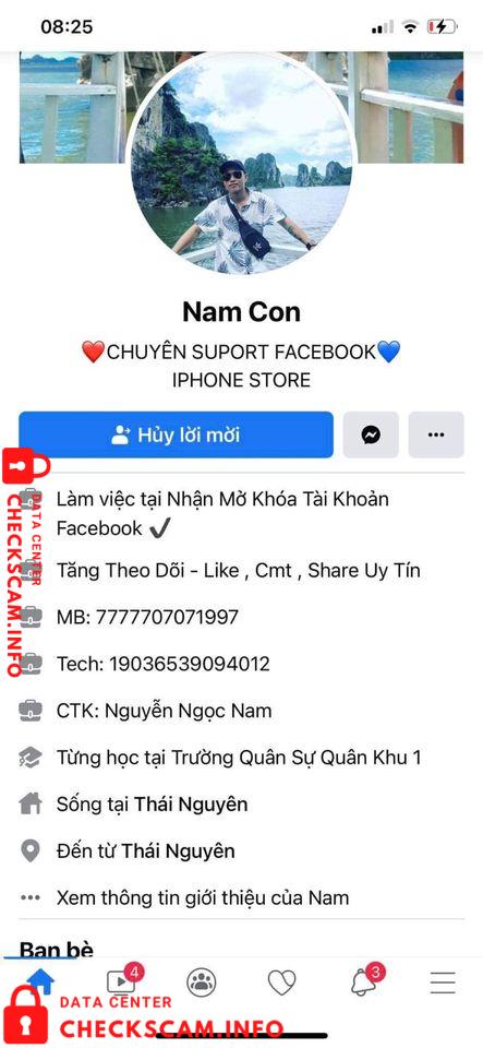Bukti melawan Ngọc Nam
