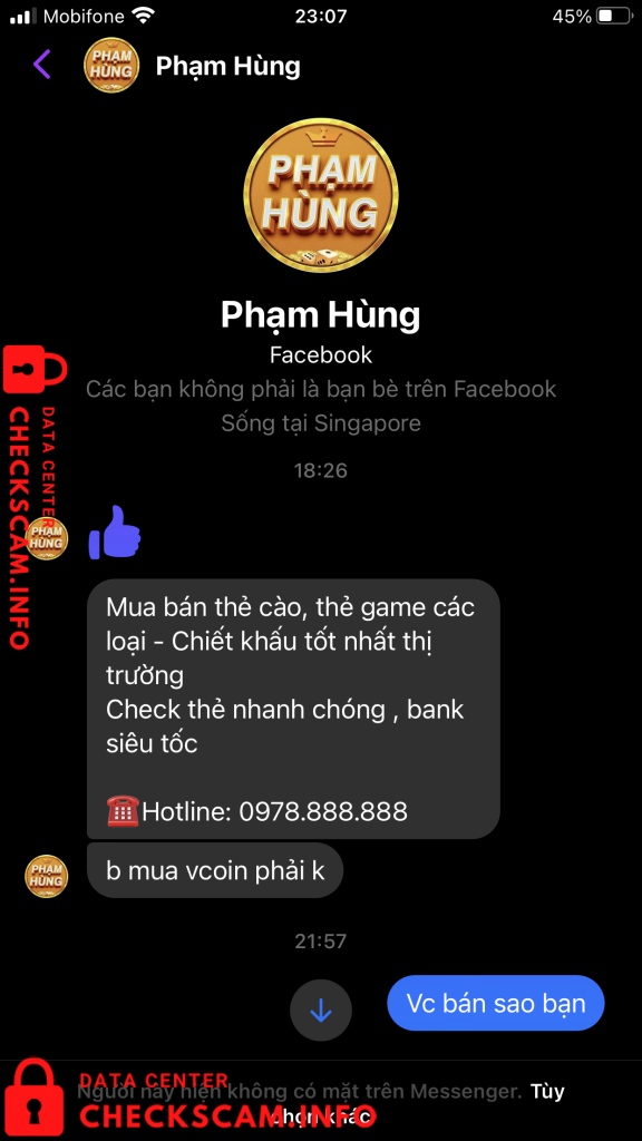 Bukti melawan Phạm Hùng
