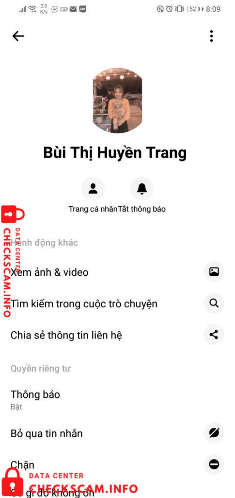 Bukti melawan Bui Thi Huyen Trang