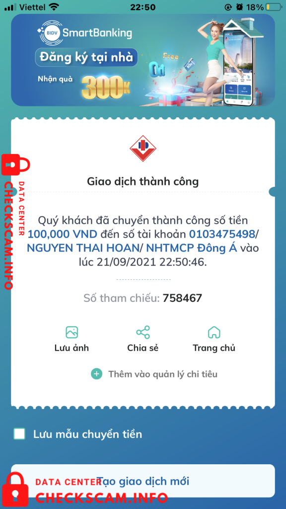Bukti melawan Nguyễn Thái Hoàn
