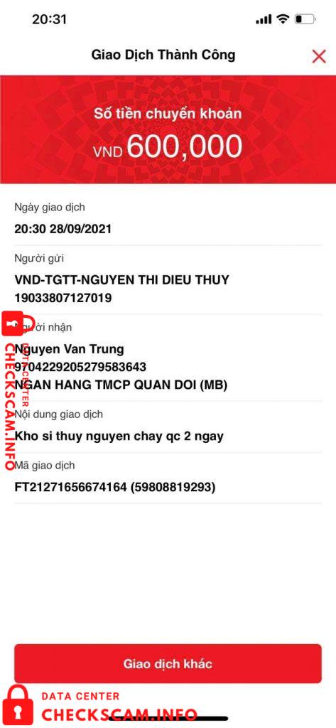 Bukti melawan Nguyễn Văn Trung