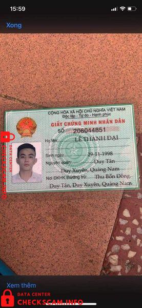 Bukti melawan Le Thanh Dai