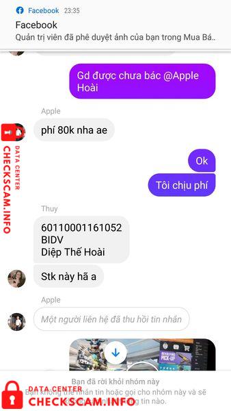 Bukti melawan Diep The Hoai