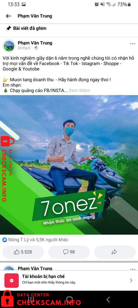 Evidência contra Phạm Văn Trung