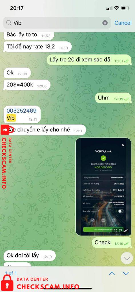 Bukti melawan Phạm Duy Đức
