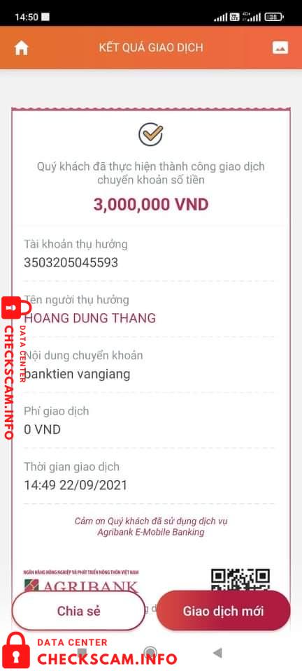 Bukti melawan Hoang Dung Thang