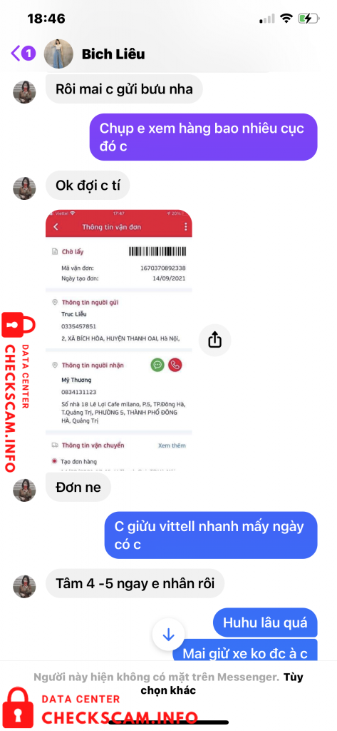 Bukti melawan Le Thi Thuy Lieu