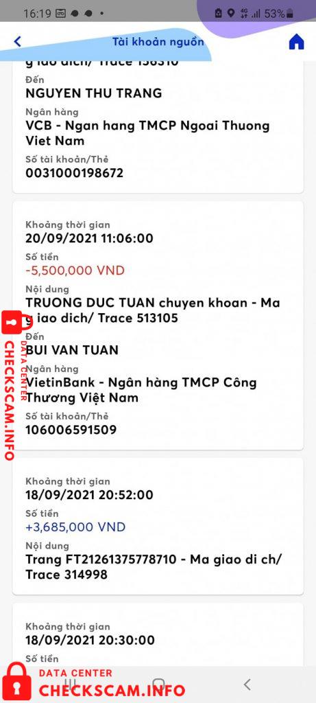 Bukti melawan Bùi Văn Tuấn
