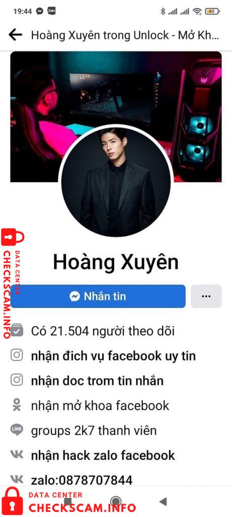 Evidência contra Tu Hoang Xuyên